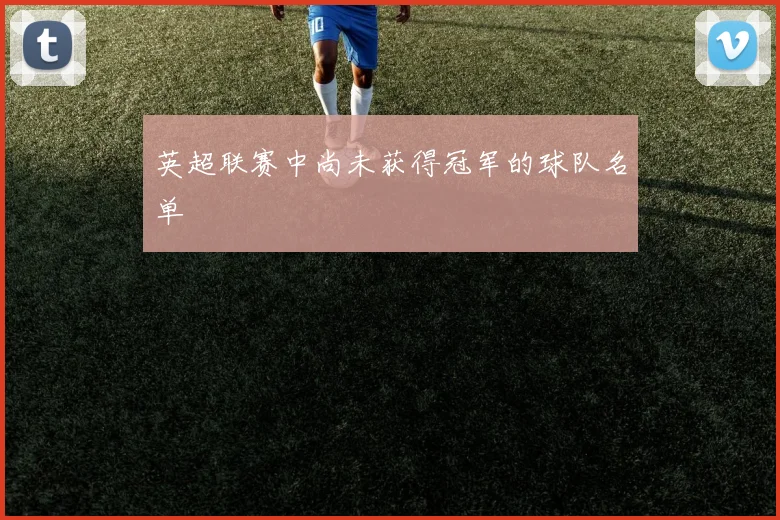 英超联赛中尚未获得冠军的球队名单